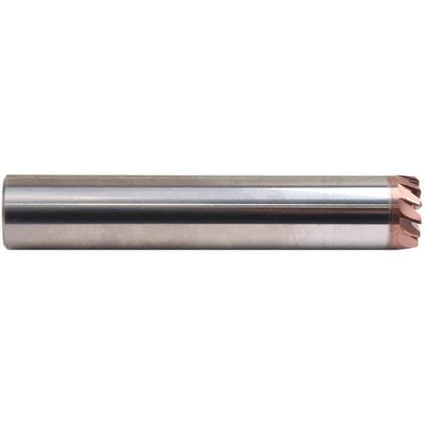 Emuge - 8° Taper Angle per Side, 19mm Small End Diam, 3.5mm LOC, Solid Carbide 13 Flute Tapered Corner Radius End Mill - TiAlN Finish, 108mm OAL, 20mm Shank Diam, Spiral Flute, 20° Helix - USA Tool & Supply