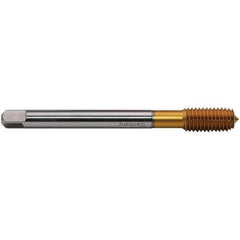 Emuge - 7/16-20 LK-UNF BT Bottoming Thread Forming Tap - High Speed Steel, TiN Finish, 3.937" OAL, Right Hand Thread, Series CU93F300 - USA Tool & Supply