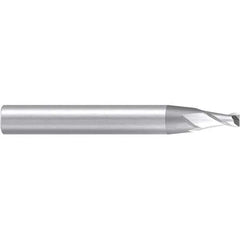 Emuge - 6° Taper Angle per Side, 4mm Small End Diam, 8mm LOC, Solid Carbide 2 Flute Tapered Corner Radius End Mill - 63mm OAL, 8mm Shank Diam, Spiral Flute, 30° Helix - USA Tool & Supply