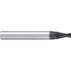 Emuge - 3° Taper Angle per Side, 3mm Small End Diam, 6mm LOC, Solid Carbide 2 Flute Tapered Corner Radius End Mill - 63mm OAL, 8mm Shank Diam, Spiral Flute, 30° Helix - USA Tool & Supply