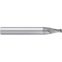 Emuge - 3° Taper Angle per Side, 5mm Small End Diam, 10mm LOC, Solid Carbide 2 Flute Tapered Corner Radius End Mill - 63mm OAL, 8mm Shank Diam, Spiral Flute, 30° Helix - USA Tool & Supply