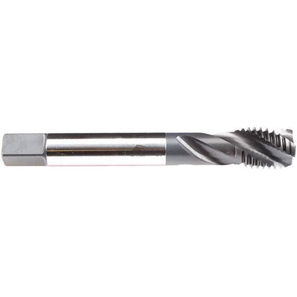 Emuge - M24x3.00 M 3 Flute 6H Modified Bottoming Spiral Flute Tap - High Speed Steel, NE2 Finish, 160mm OAL, Right Hand Flute, Right Hand Thread, Series C4933200 - USA Tool & Supply