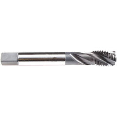 Emuge - M18x2.50 M 3 Flute 6H Modified Bottoming Spiral Flute Tap - High Speed Steel, NE2 Finish, 125mm OAL, Right Hand Flute, Right Hand Thread, Series C4933200 - USA Tool & Supply