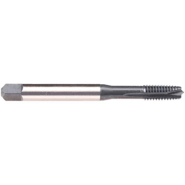 Emuge - M18x2.50 M 3 Flute 6H Plug Spiral Flute Tap - High Speed Steel, NE2 Finish, 125mm OAL, Right Hand Flute, Right Hand Thread, Series C1577300 - USA Tool & Supply