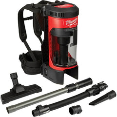 Milwaukee Tool - 1 Gal Capacity, Cordless Backpack Vacuum Cleaner - USA Tool & Supply