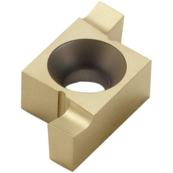 Seco - 1.1510ER Grade CP30, 1.15mm Cutting Width Carbide Grooving Insert - 1.15mm Max Depth of Cut, Neutral, TiN/TiCN Finish - USA Tool & Supply