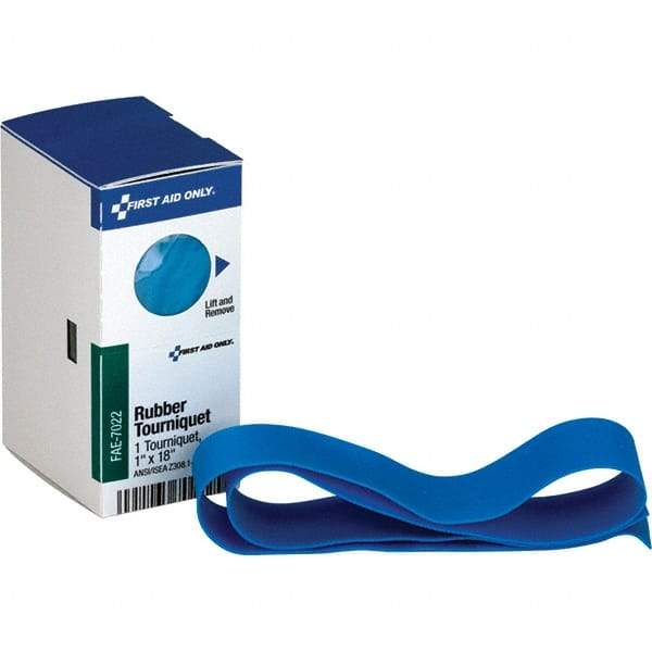 PRO-SAFE - 1-5/16" Long x 1-7/8" Wide, General Purpose Wound Care - Blue, Rubber Bandage - USA Tool & Supply