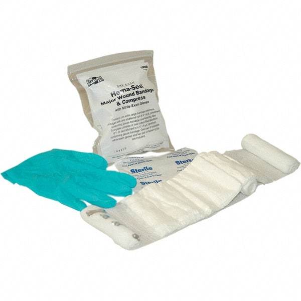 PRO-SAFE - 3-3/4" Long x 2-1/4" Wide, General Purpose Wound Care - Gauze Bandage - USA Tool & Supply