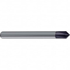 Guhring - 4mm Diam 4 Flute Single End Solid Carbide Chamfer Mill - USA Tool & Supply