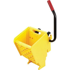 Rubbermaid - 35 Qt Plastic Wringer - 15.8" Long x 31.1" High x 13.4" Wide, Yellow, Metal Handle - USA Tool & Supply