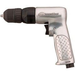 Ingersoll-Rand - 3/8" Reversible Keyless Chuck - Pistol Grip Handle, 2,000 RPM, 0.5 hp, 90 psi - USA Tool & Supply