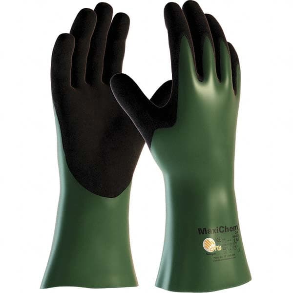 ATG - Chemical Resistant Gloves Material: Nitrile Size: Small - USA Tool & Supply