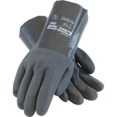 PIP - Chemical Resistant Gloves Material: Nitrile Size: Medium - USA Tool & Supply
