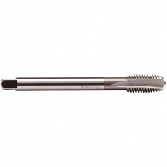 Emuge - M8x1.00 Metric Fine 6H 3 Flute Bright Finish HSS-E Spiral Point Tap - USA Tool & Supply