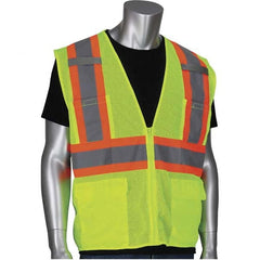 PIP - Size 3XL Yellow Mesh General Purpose High Visibility Vest - USA Tool & Supply