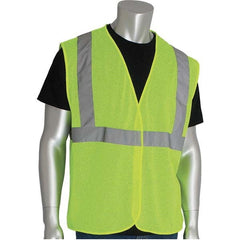 PIP - Size M Yellow Mesh General Purpose High Visibility Vest - USA Tool & Supply