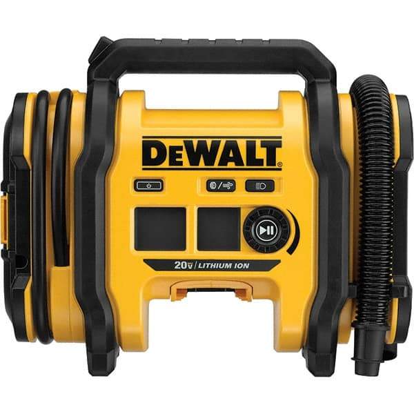 DeWALT - 20V MAX Battery, 12V DC or 110V AC Tire Inflator Kit - 160 psi - USA Tool & Supply