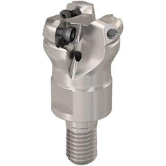 Seco - 19.75mm Cutting Diam, 6mm Max Depth of Cut, Modular Connection Indexable Copy End Mill - 3 Inserts, RP.. 1204 Insert, 217.29I-06 Toolholder, Steel, Through Coolant - USA Tool & Supply