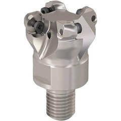 Seco - 28mm Cutting Diam, 6mm Max Depth of Cut, Modular Connection Indexable Copy End Mill - 4 Inserts, RP.. 1204 Insert, 217.29-06 Toolholder, Steel, Through Coolant - USA Tool & Supply