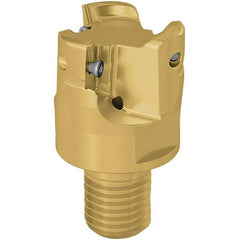 Seco - 40mm Cutting Diam, 7.5mm Max Depth of Cut, Modular Connection Indexable Copy End Mill - 3 Inserts, XP.. 12 Insert, 217.97-12 Toolholder, Steel, Through Coolant - USA Tool & Supply