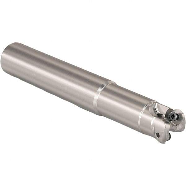 Seco - 13.4mm Cutting Diam, 1" Shank Diam, 6mm Max Depth of Cut, Straight Shank Indexable Copy End Mill - 2 Inserts, RP.. 1204 Insert, 217.29I-06 Toolholder, Steel, Through Coolant - USA Tool & Supply