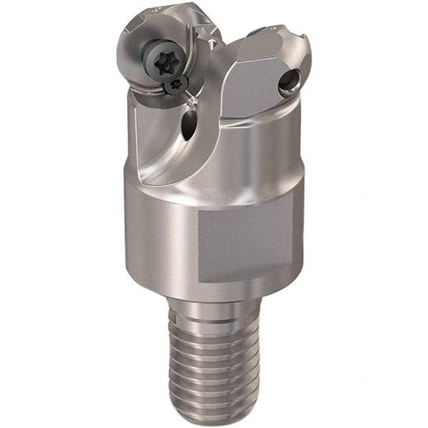 Seco - 13mm Cutting Diam, 6mm Max Depth of Cut, Modular Connection Indexable Copy End Mill - 2 Inserts, RP.. 1204 Insert, 217.29-06 Toolholder, Steel, Through Coolant - USA Tool & Supply