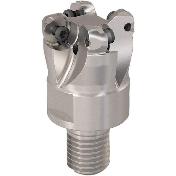 Seco - 23mm Cutting Diam, 6mm Max Depth of Cut, Modular Connection Indexable Copy End Mill - 4 Inserts, RP.. 1204 Insert, 217.29-06 Toolholder, Steel, Through Coolant - USA Tool & Supply