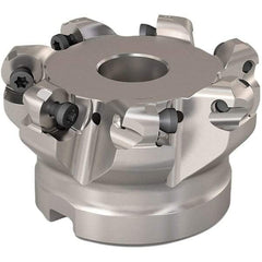 Seco - 51.5mm Cut Diam, 6mm Max Depth, 3/4" Arbor Hole, 7 Inserts, RP..1204 Insert Style, Indexable Copy Face Mill - R220.29 Cutter Style, 11,200 Max RPM, 1-1/2 High, Through Coolant, Series R220.29 - USA Tool & Supply