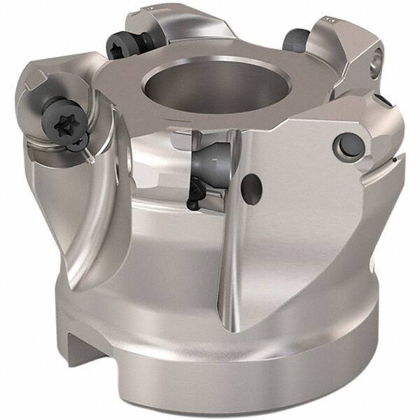 Seco - 38mm Cut Diam, 6mm Max Depth, 22mm Arbor Hole, 5 Inserts, RP..1204 Insert Style, Indexable Copy Face Mill - R220.29 Cutter Style, 12,300 Max RPM, 40mm High, Through Coolant, Series R220.29 - USA Tool & Supply