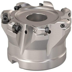 Seco - 64.2mm Cut Diam, 6mm Max Depth, 1" Arbor Hole, 7 Inserts, RP..1204 Insert Style, Indexable Copy Face Mill - R220.29 Cutter Style, 10,000 Max RPM, 2 High, Through Coolant, Series R220.29 - USA Tool & Supply
