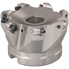 Seco - 68mm Cut Diam, 6mm Max Depth, 27mm Arbor Hole, 7 Inserts, RP..1204 Insert Style, Indexable Copy Face Mill - R220.29 Cutter Style, 10,000 Max RPM, 50mm High, Through Coolant, Series R220.29 - USA Tool & Supply