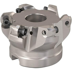 Seco - 51mm Cut Diam, 6mm Max Depth, 22mm Arbor Hole, 6 Inserts, RP..1204 Insert Style, Indexable Copy Face Mill - R220.29 Cutter Style, 11,200 Max RPM, 40mm High, Through Coolant, Series R220.29 - USA Tool & Supply