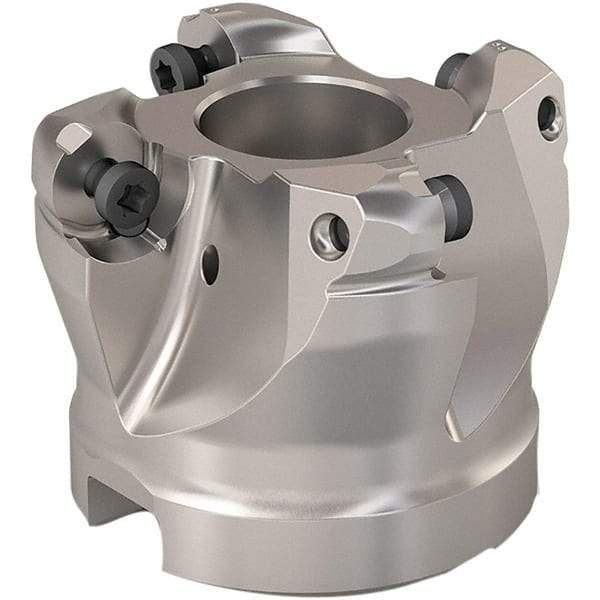 Seco - 38mm Cut Diam, 6mm Max Depth, 22mm Arbor Hole, 4 Inserts, RP..1204 Insert Style, Indexable Copy Face Mill - R220.29 Cutter Style, 12,500 Max RPM, 40mm High, Through Coolant, Series R220.29 - USA Tool & Supply
