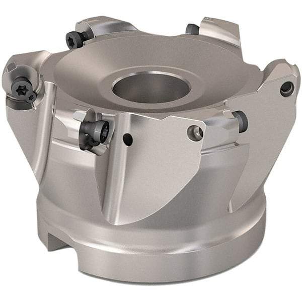 Seco - 68mm Cut Diam, 6mm Max Depth, 27mm Arbor Hole, 6 Inserts, RP..1204 Insert Style, Indexable Copy Face Mill - R220.29 Cutter Style, 10,000 Max RPM, 50mm High, Through Coolant, Series R220.29 - USA Tool & Supply