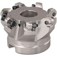 Seco - 51mm Cut Diam, 6mm Max Depth, 22mm Arbor Hole, 7 Inserts, RP..1204 Insert Style, Indexable Copy Face Mill - R220.29 Cutter Style, 11,200 Max RPM, 40mm High, Through Coolant, Series R220.29 - USA Tool & Supply