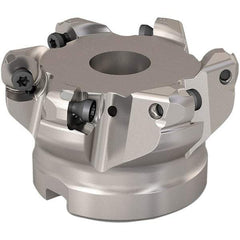 Seco - 51.5mm Cut Diam, 6mm Max Depth, 3/4" Arbor Hole, 6 Inserts, RP..1204 Insert Style, Indexable Copy Face Mill - R220.29 Cutter Style, 11,200 Max RPM, 1-1/2 High, Through Coolant, Series R220.29 - USA Tool & Supply