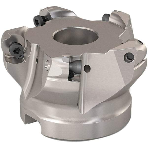 Seco - 51mm Cut Diam, 6mm Max Depth, 22mm Arbor Hole, 5 Inserts, RP..1204 Insert Style, Indexable Copy Face Mill - R220.29 Cutter Style, 11,200 Max RPM, 40mm High, Through Coolant, Series R220.29 - USA Tool & Supply