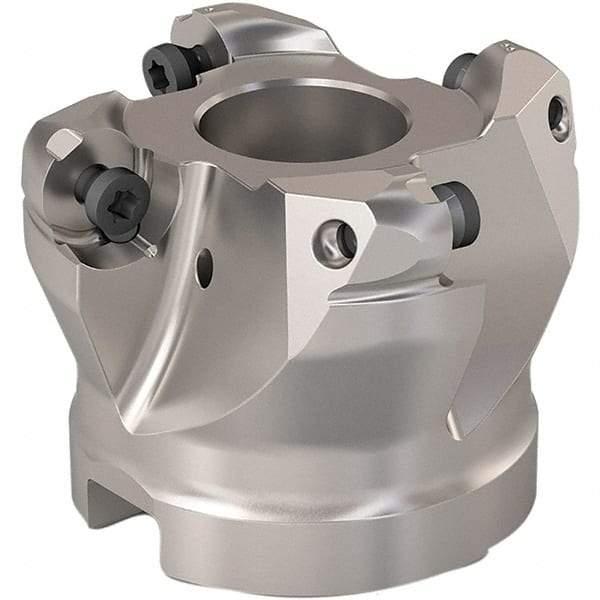 Seco - 40mm Cut Diam, 6mm Max Depth, 22mm Arbor Hole, 4 Inserts, RP..1204 Insert Style, Indexable Copy Face Mill - R220.29 Cutter Style, 12,300 Max RPM, 40mm High, Through Coolant, Series R220.29 - USA Tool & Supply