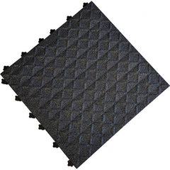 Ergo Advantage - 18" Long x 18" Wide x 1" Thick, Anti-Fatigue Modular Matting Anti-Fatigue Flooring - USA Tool & Supply