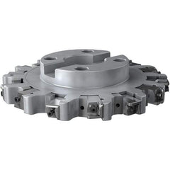 Seco - Shell Mount Connection, 1.024" Cutting Width, 59mm Depth of Cut, 250mm Cutter Diam, 60mm Hole Diam, 7 Tooth Indexable Slotting Cutter - R335.25 Toolholder, XNHQ 1707 Insert, Right Hand Cutting Direction - USA Tool & Supply