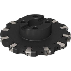 Seco - Shell Mount Connection, 0.669" Cutting Width, 2-1/8" Depth of Cut, 200mm Cutter Diam, 40mm Hole Diam, 6 Tooth Indexable Slotting Cutter - R335.25 Toolholder, XNHQ 1407 Insert, Right Hand Cutting Direction - USA Tool & Supply