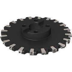 Seco - Shell Mount Connection, 0.669" Cutting Width, 91.48mm Depth of Cut, 315mm Cutter Diam, 60mm Hole Diam, 10 Tooth Indexable Slotting Cutter - R335.25 Toolholder, XNHQ 1407 Insert, Right Hand Cutting Direction - USA Tool & Supply