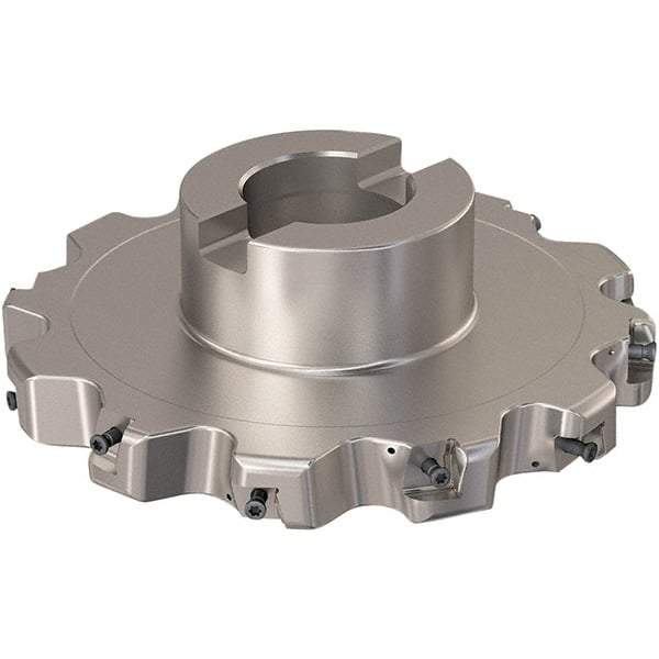 Seco - Shell Mount Connection, 0.787" Cutting Width, 44.31mm Depth of Cut, 160mm Cutter Diam, 40mm Hole Diam, 6 Tooth Indexable Slotting Cutter - R335.25 Toolholder, XNHQ 12 Insert, Right Hand Cutting Direction - USA Tool & Supply
