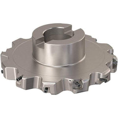 Seco - Shell Mount Connection, 0.787" Cutting Width, 44.31mm Depth of Cut, 160mm Cutter Diam, 40mm Hole Diam, 6 Tooth Indexable Slotting Cutter - R335.25 Toolholder, XNHQ 12 Insert, Right Hand Cutting Direction - USA Tool & Supply