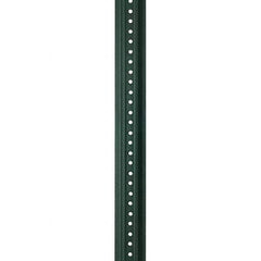 Nucor - 10' High, Powder Coated Traffic Sign Post - Steel, 3/8" Hole Diam, Green - USA Tool & Supply