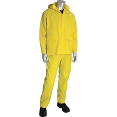 Falcon - Size 2XL Yellow Waterproof Three Piece Suit - USA Tool & Supply