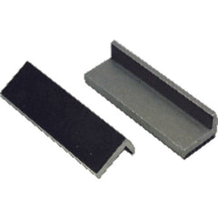 Rubber Faced Vise Jaw Pads - Rubber Jaw pads protect delicate parts from damage - 4″ Pad length - USA Tool & Supply