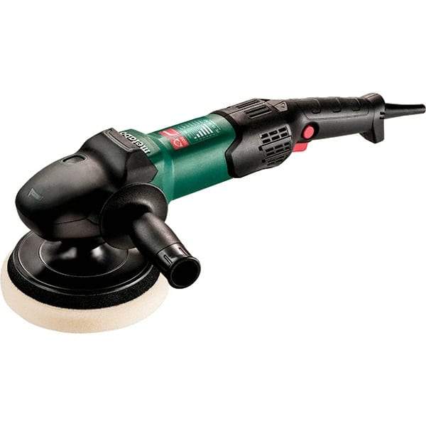 Metabo - 7" Pad Diam, 3,900 RPM, Handheld Electric Polisher - 5/8-11" Spindle Thread - USA Tool & Supply