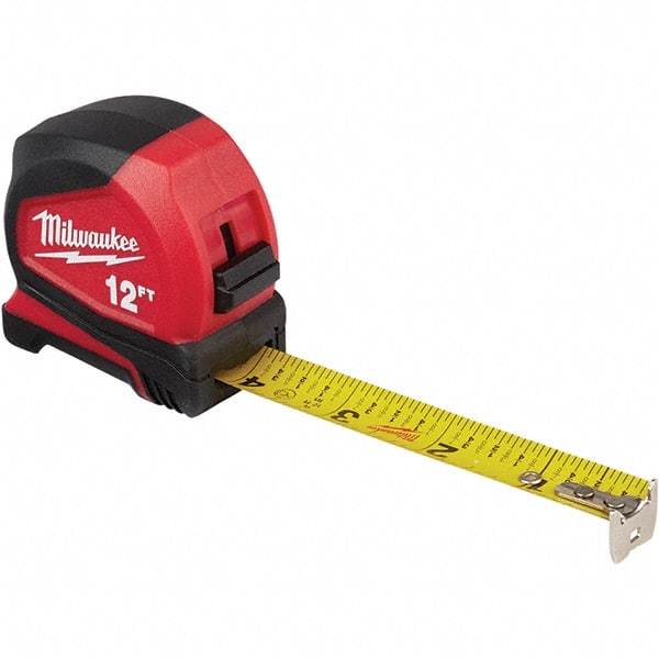 Milwaukee Tool - Tape Measures Length (Feet): 12.00 Width (Inch): 3/4 - USA Tool & Supply