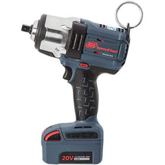 Ingersoll-Rand - 1/2" Drive 20 Volt Pistol Grip Cordless Impact Wrench & Ratchet - 0 to 1,900 RPM, 0 to 2,450 BPM, 1,500 Ft/Lb Torque, Lithium-Ion Batteries - USA Tool & Supply